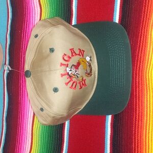 Vtg Disney MULLIGAN Mickey Mouse Unlimited Embroidered Snapback Hat Rare New